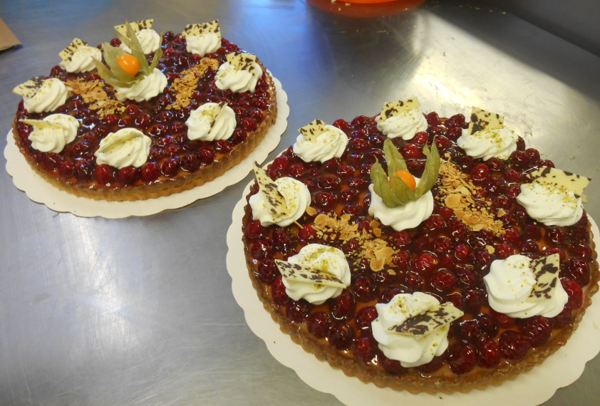 2 tartes aux framboises 10 12 parts