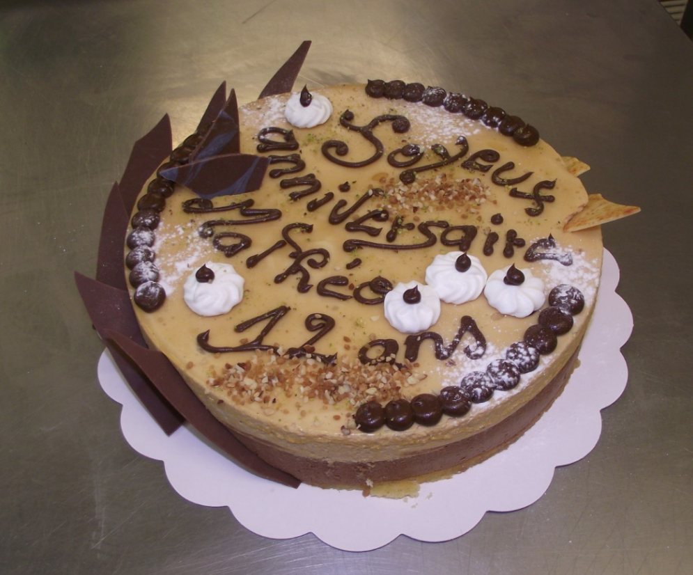 bavarois choco noir-caramel 6-8 parts