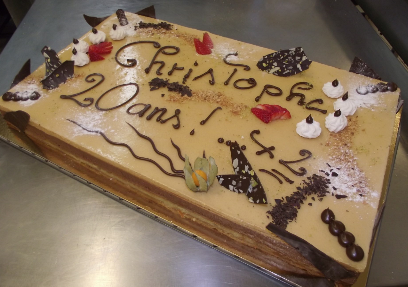 bavarois chocolat noir-caramel 20-24 parts