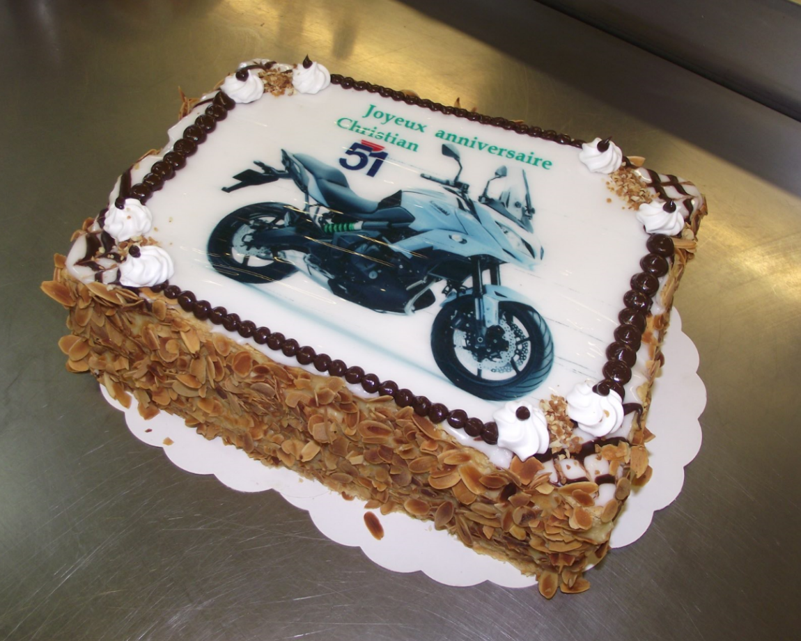 mille feuille classique 10-12 parts avec photo moto