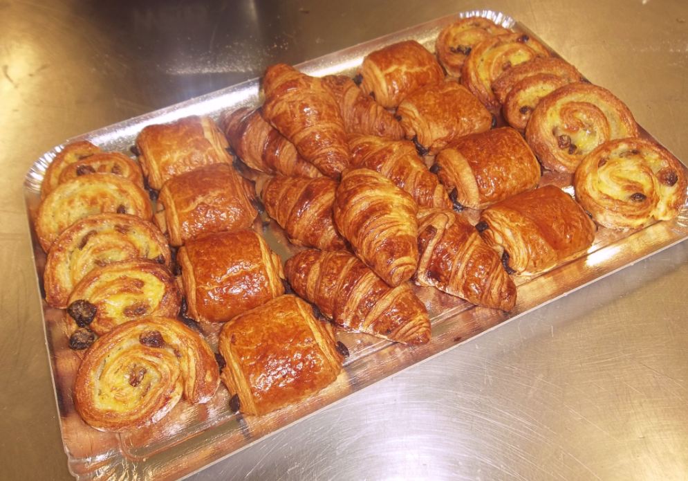 mini viennoiserie trois variétés.