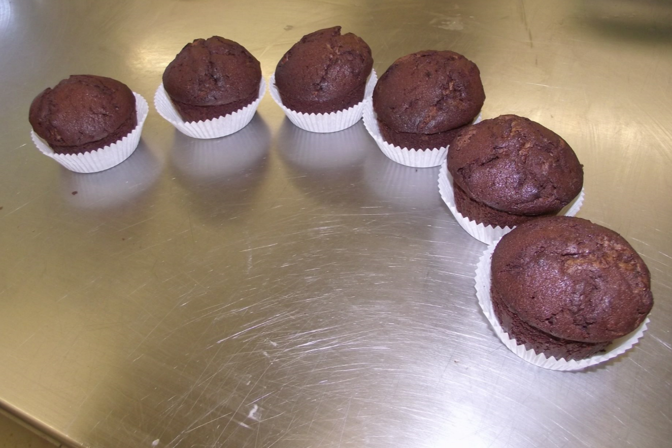 muffins au chocolat noir intense