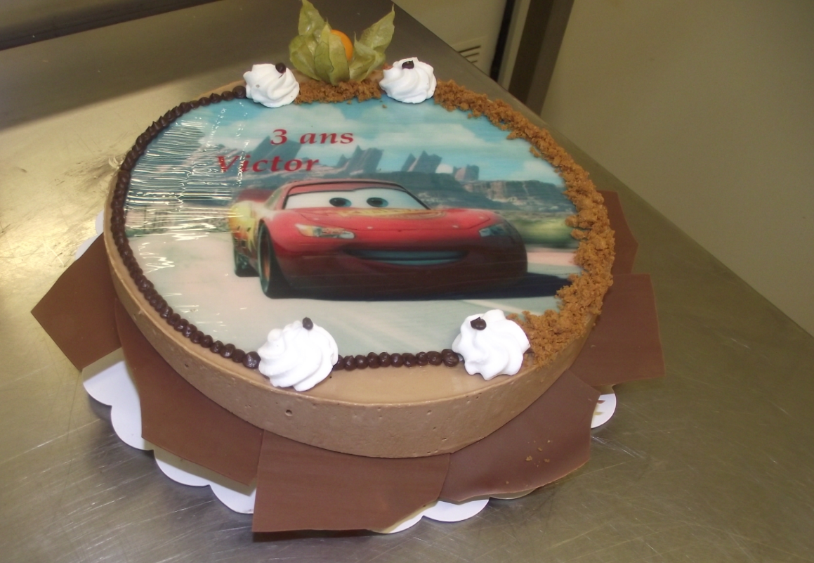 parfait choco lait 6-8 parts avec photo de Cars