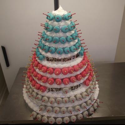 pyramide de macarons de 210 macarons