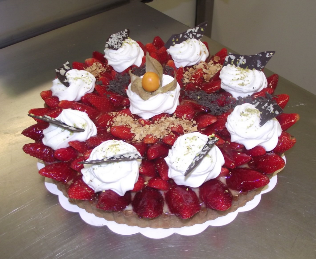 tarte aux fraises 10-12 parts