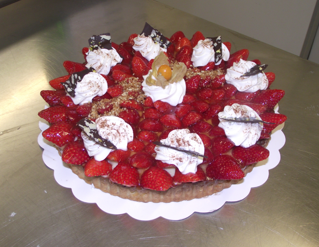 tarte aux fraises 10-12 parts