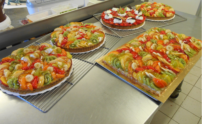 Tartes aux fruits frais et tarte aux fraises