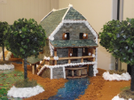Piece montee theme moulin a eau domaine de marcot